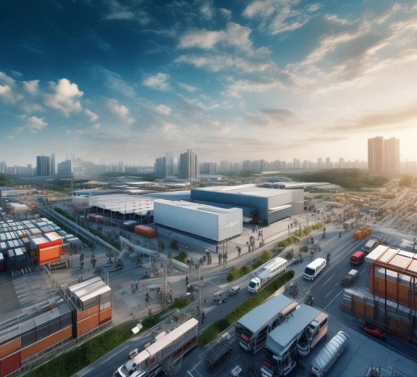 中国(batch City)跨境电商物流园，机遇与挑战