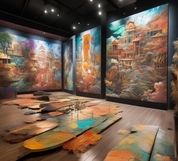 朔州数字油画展，文化与艺术的对话