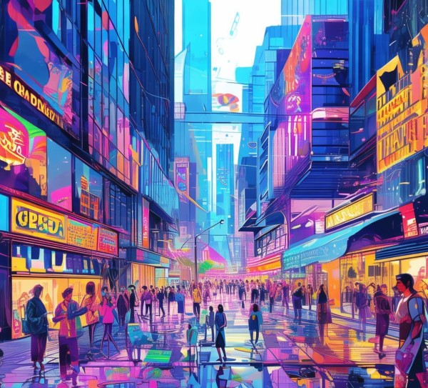 抖音商务背景动态图，商业场景中的动态视觉艺术
