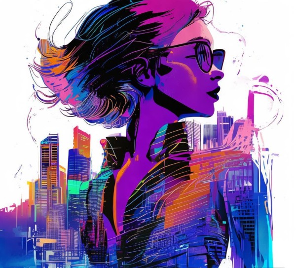 动态背景图商务旅行女，优雅时尚，点亮现代生活