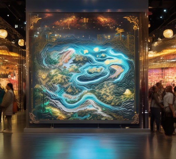 成都数字藏品展，一幅数字画的藏宝图