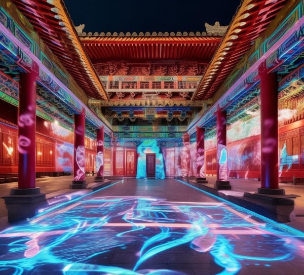 数字开福寺，艺术与科技的完美融合