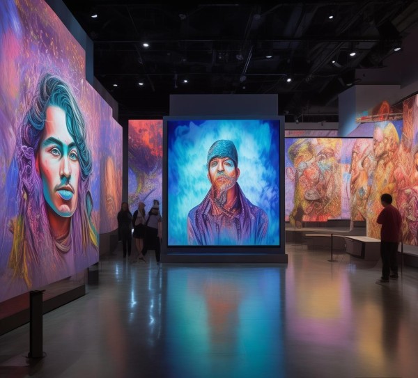观前街数字油画展，艺术与科技的融合