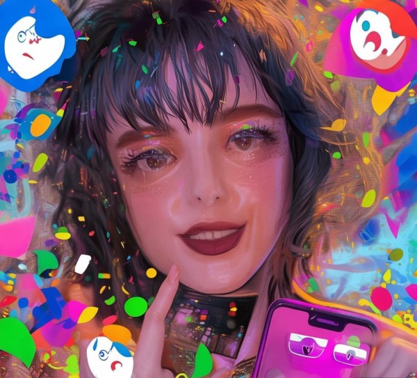 女性在社交媒体上的表情包，自信与魅力的完美结合