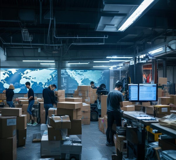 Behind the scenes of the鄄城县跨境电商物流园
