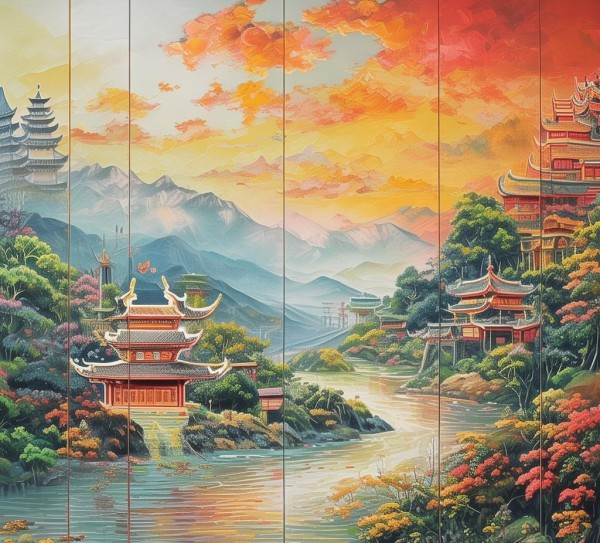 沧州数字油画展，文化风情与自然美景的完美融合