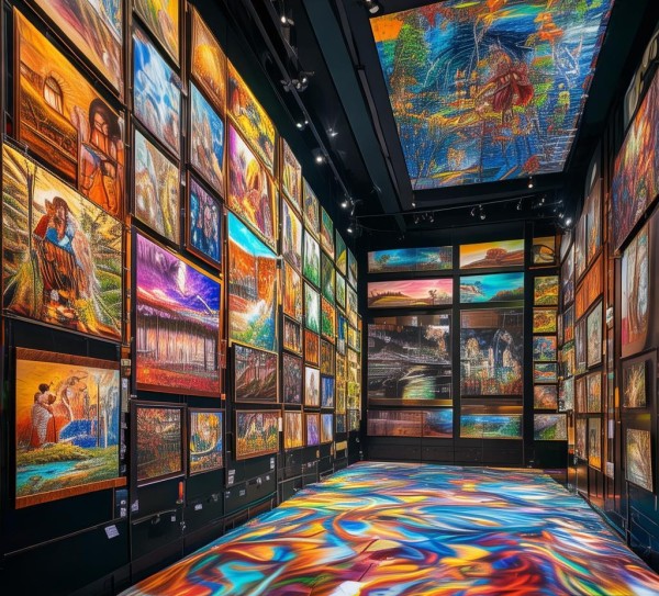 张店区数字油画艺术展，一场视觉盛宴