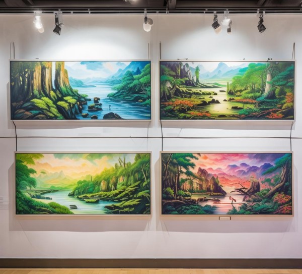 固镇的数字油画艺术展，艺术与自然的独特魅力