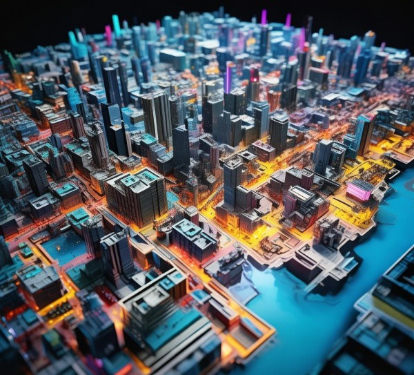 商务视觉盛宴，3D立体地图画