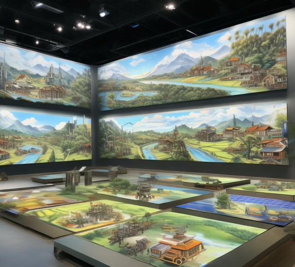 数字油画艺术展，助力乡村振兴