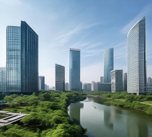 白塘河商务公园，现代与自然的完美融合