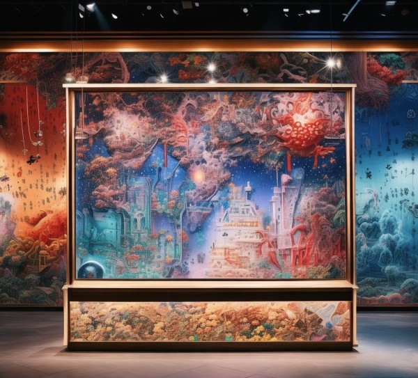 运城市数字油画艺术展，传统文化与现代融合的创新
