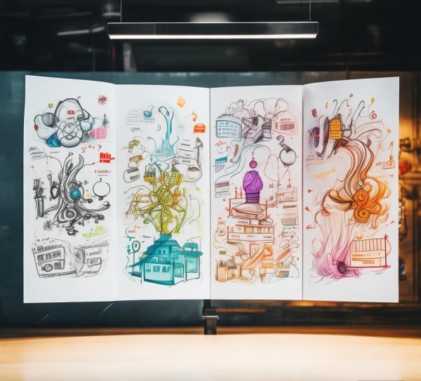 手绘商务汇报动态，从创意到视觉美学