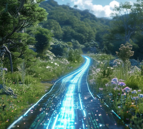 数字道路，连接未来与自然