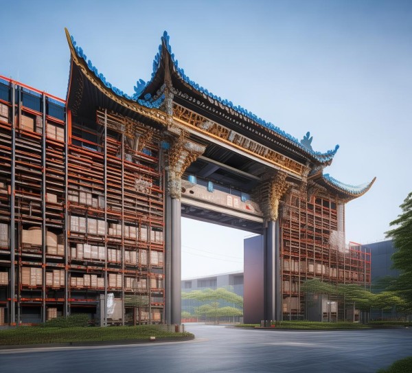 广州花都跨境电商物流仓，连接经济与文明的象征