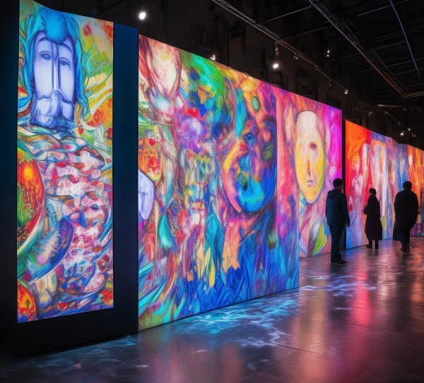 福州东街口数字油画艺术展，视觉盛宴