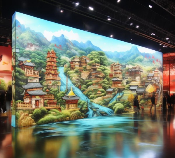阜阳数字油画展，历史与自然的艺术图景