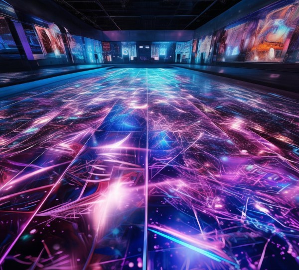 元宇宙之脑，数字虚拟人展 flooring下绽放的未来