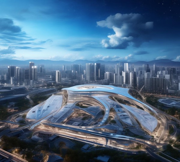 跨境电商物流园，连接中国与国际城市的未来城市