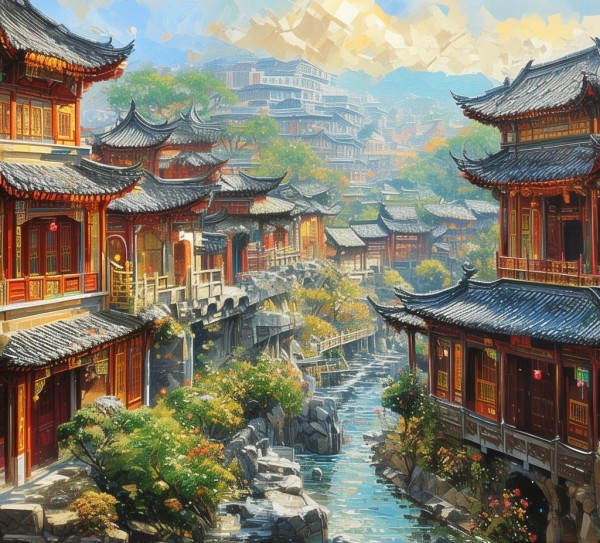 怀城数字油画，诉说怀城文化与艺术的辉煌岁月