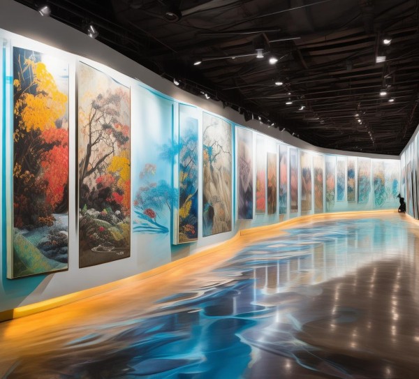 清河数字油画展，千年文化与现代艺术的对话