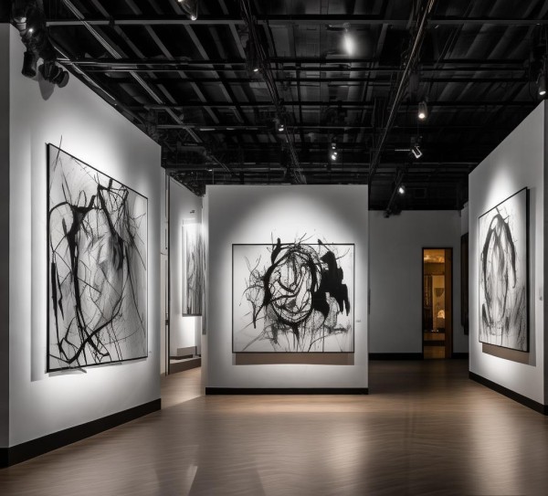 223苏州黑色数字油画展，艺术与城市对话