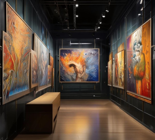 琼海数字油画展，艺术的栖息地，文化的映照