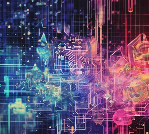 数字金融展海报，数字与艺术的完美融合