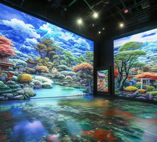 邯郸丛台区数字油画展，艺术与自然的和谐共生