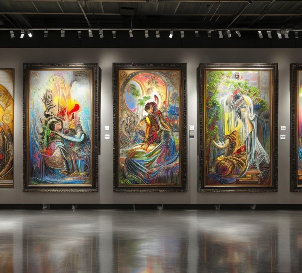 元氏县数字油画艺术展，数字技术在传统艺术中的创新