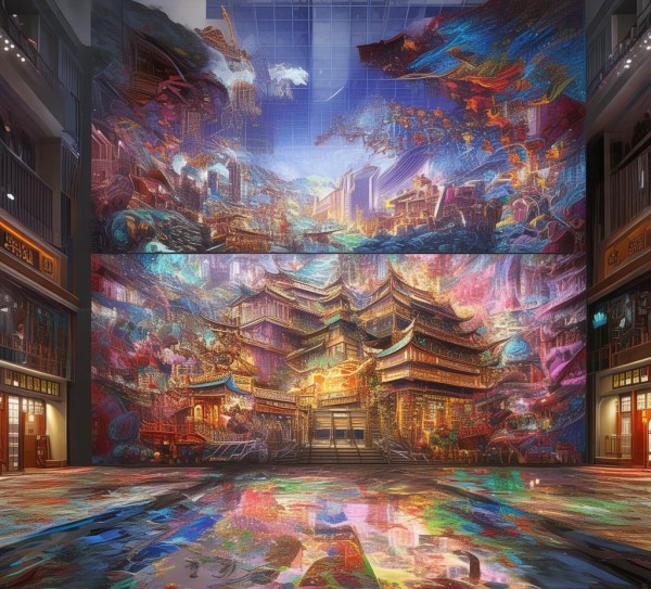 年度数字油画展，柘城的文化瑰宝展