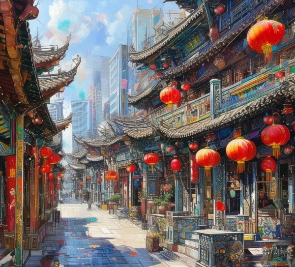 张店区数字油画，文化与创新的交融