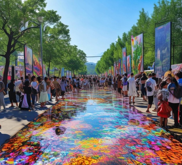 伊宁市数字油画艺术节—探索艺术与自然的完美融合