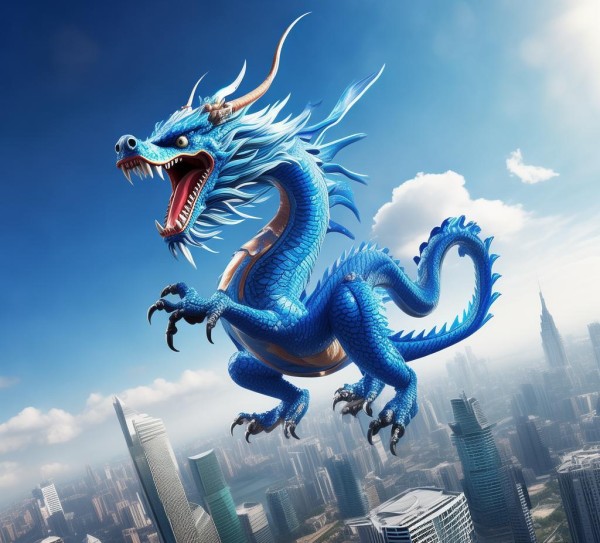 蓝色飞龙,专业与活力的商务视觉盛宴 蓝色飞龙,专业与活力的商务视觉盛宴