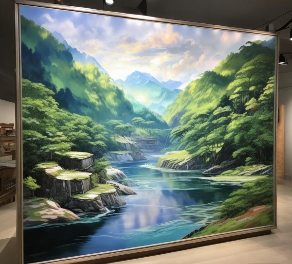 漯河数字油画展，数字艺术与自然的完美结合