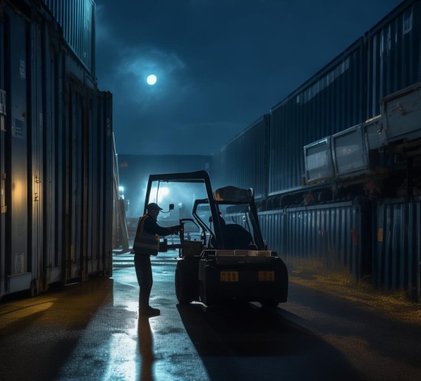 跨境物流装卸工夜班，深夜守护跨境电商市场的孤独与坚守
