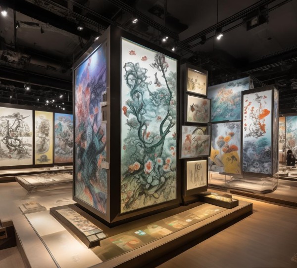 衡阳市数字油画展，传统文化的现代演绎