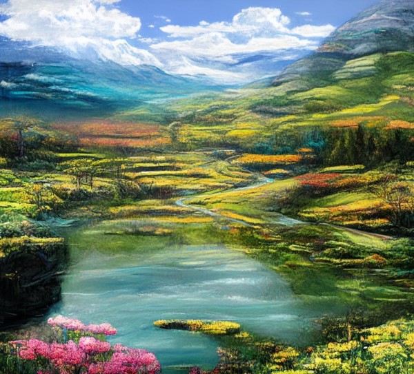 滑县数字油画展，数字艺术与自然的完美融合