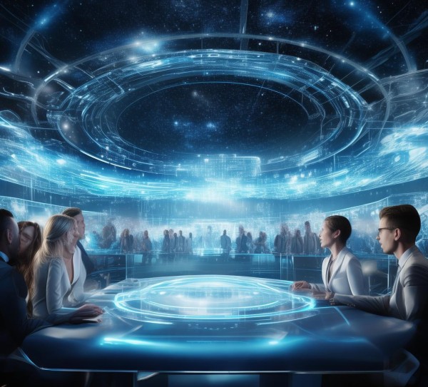 223科幻星空商务汇报，数字时代商业创新的未来展望