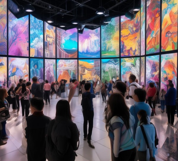 张店区数字油画展—艺术与生活的交融